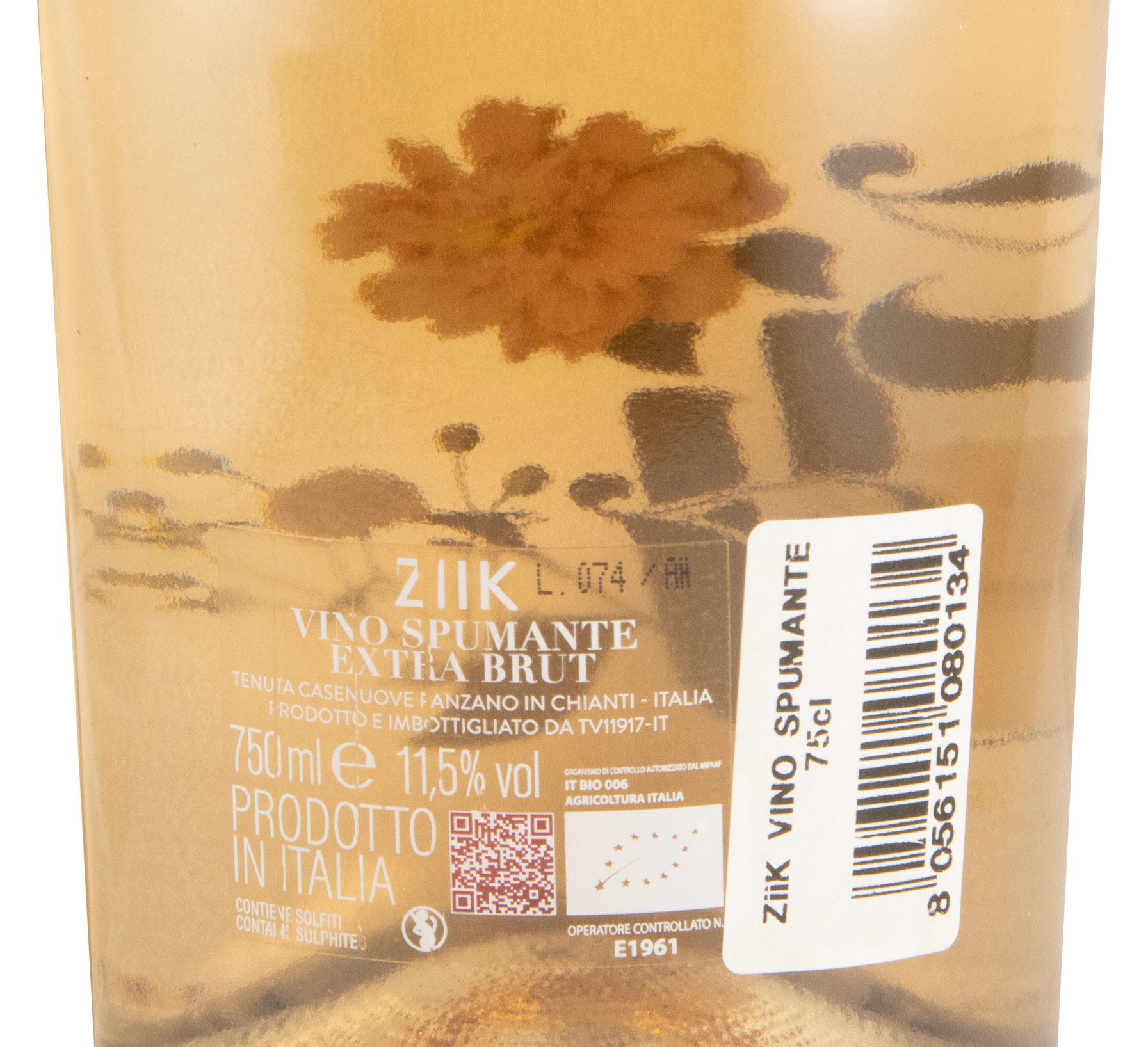 Espumante Tenuta Casenuove ZIIK Extra Bruto biológico rosé