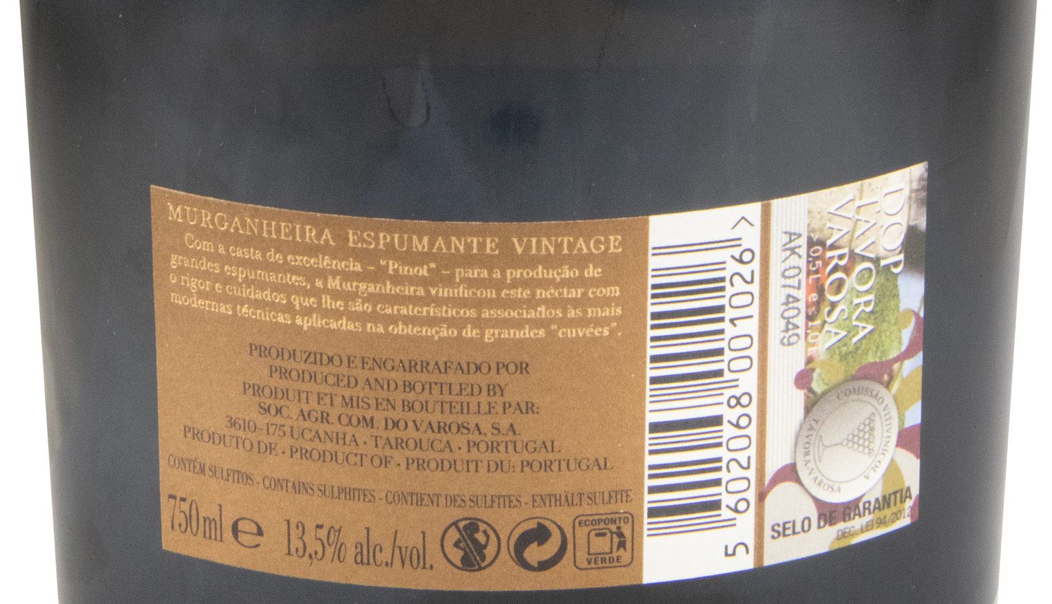 2015 Sparkling Wine Murganheira Vintage Pinot Noir Brut
