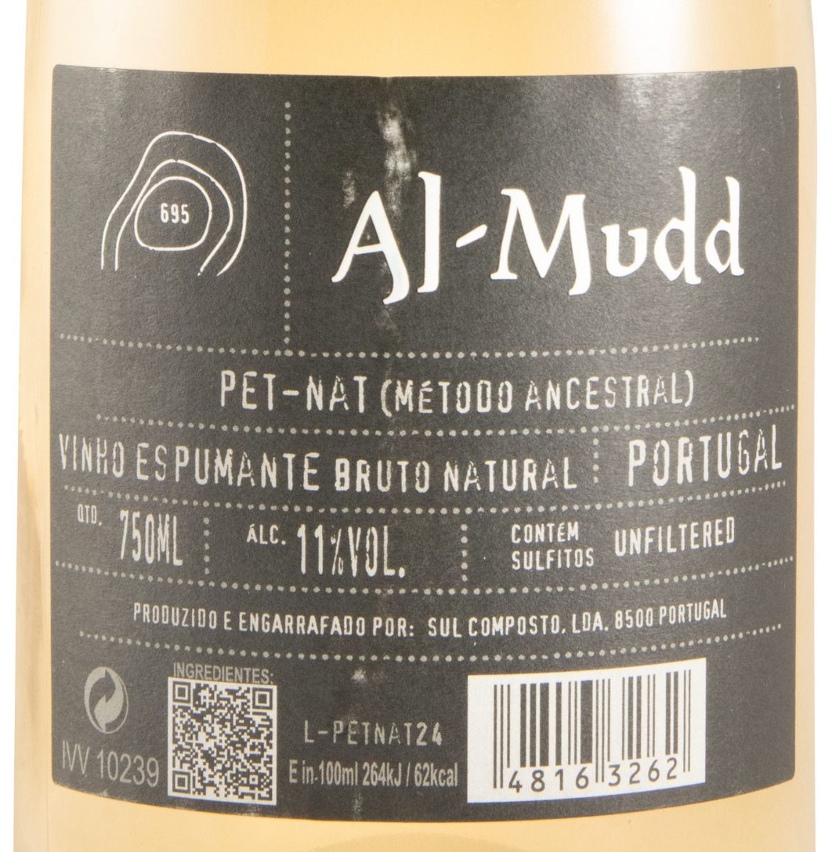 Espumante Al-Mudd Pet Nat Bruto Natural rosé