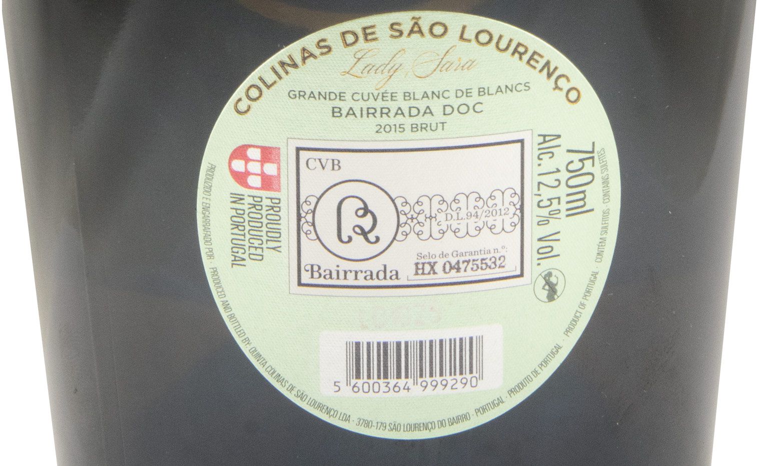 2015 Espumante Colinas Lady Sara Grande Cuvée Blanc de Blancs Bruto
