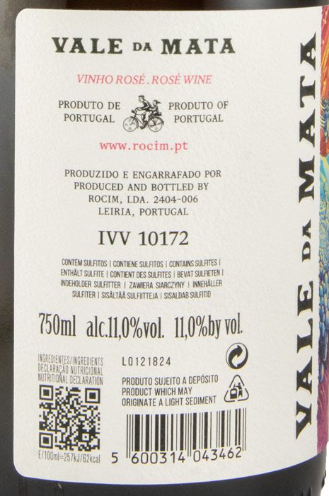 2024 Espumante Rocim Vale da Mata Pet Nat rosé