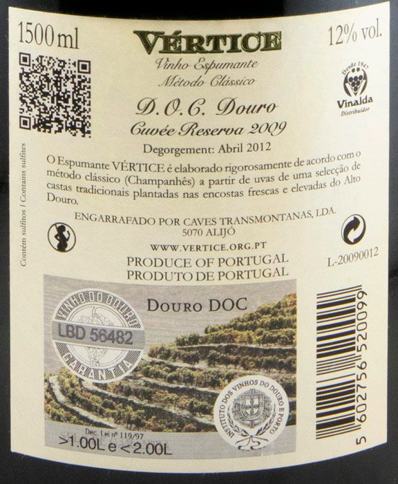 2009 Sparkling Wine Vértice Cuvée Reserva Brut 1.5L