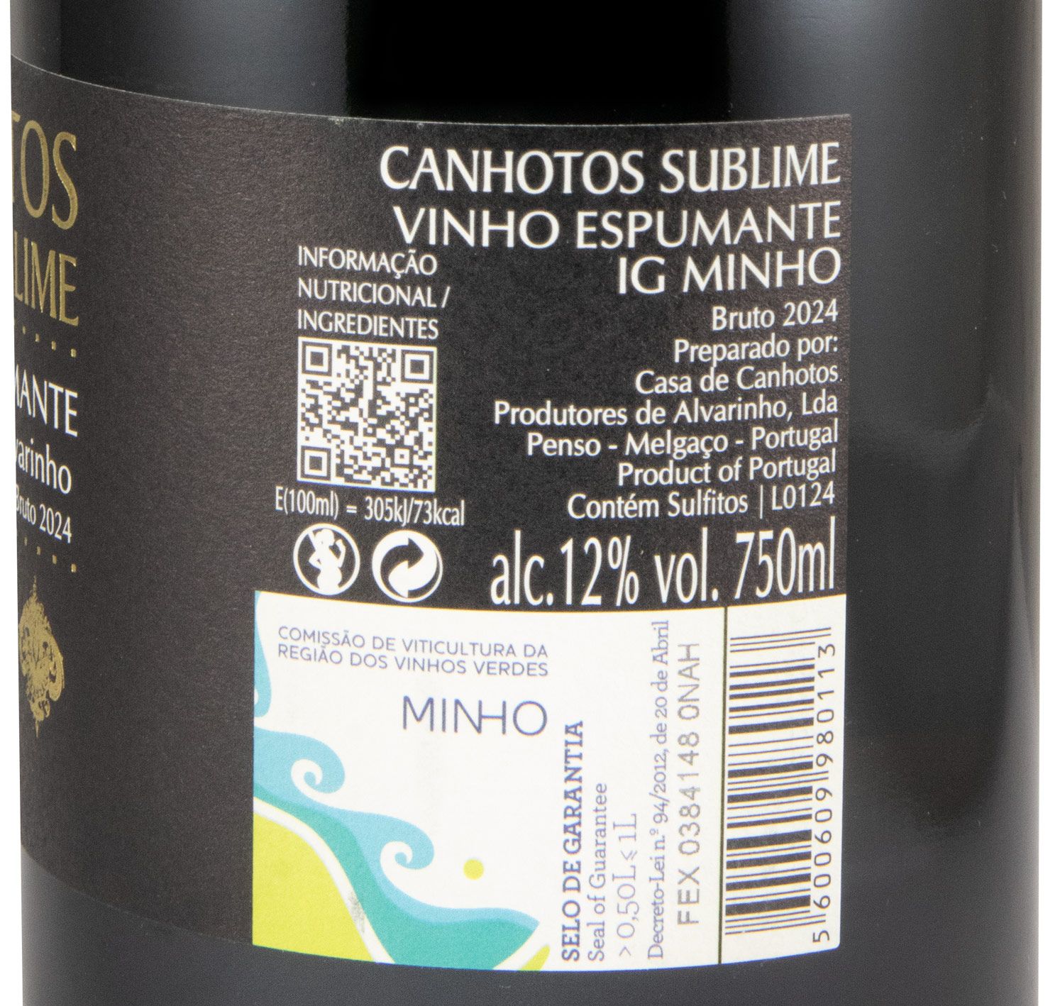 2024 Sparkling Wine Canhotos Sublime Alvarinho Brut