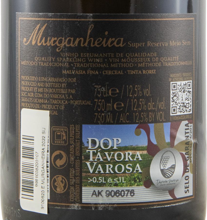 2022 Espumante Murganheira Super Reserva Meio Seco
