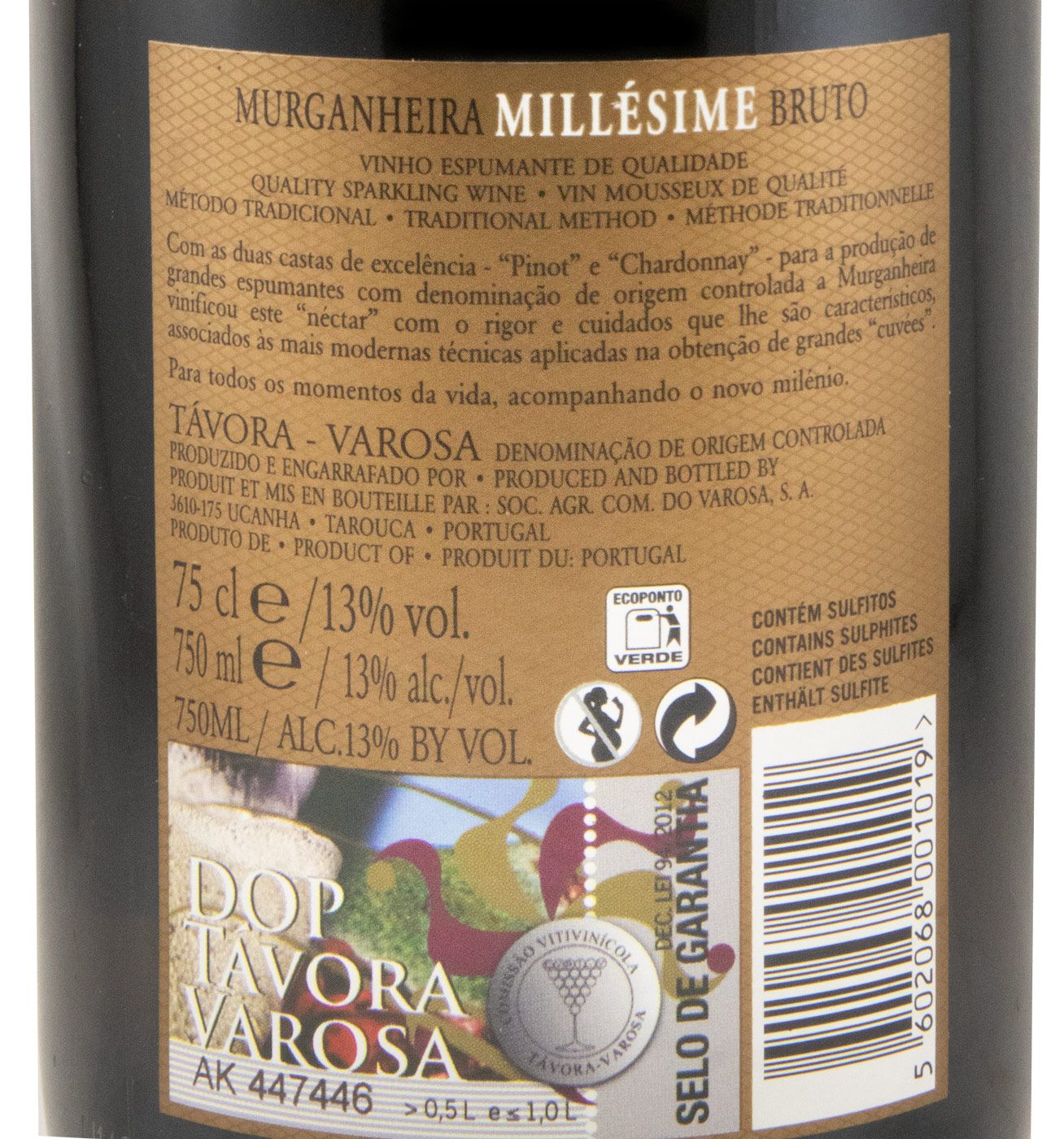 2016 Espumante Murganheira Millésime Bruto