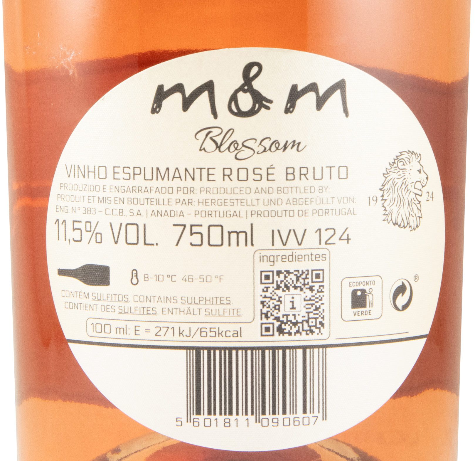 Sparkling Wine M&M Blossom Brut rosé