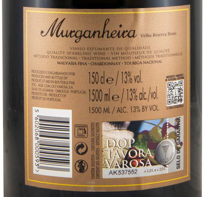 2019 Sparkling Wine Murganheira Velha Reserva Brut 1.5L