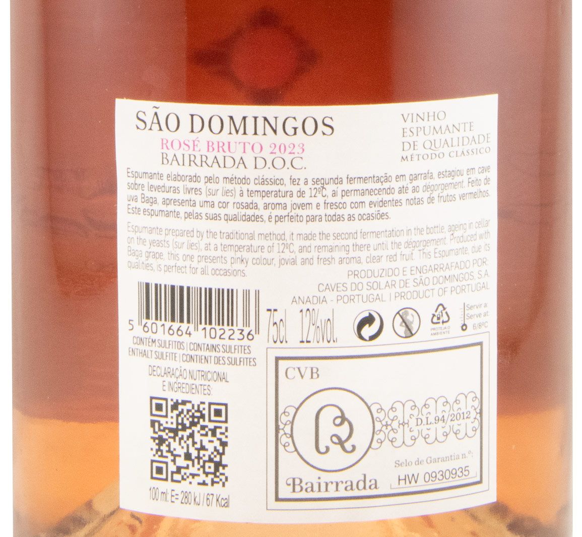2023 Sparkling Wine Caves São Domingos Brut rosé