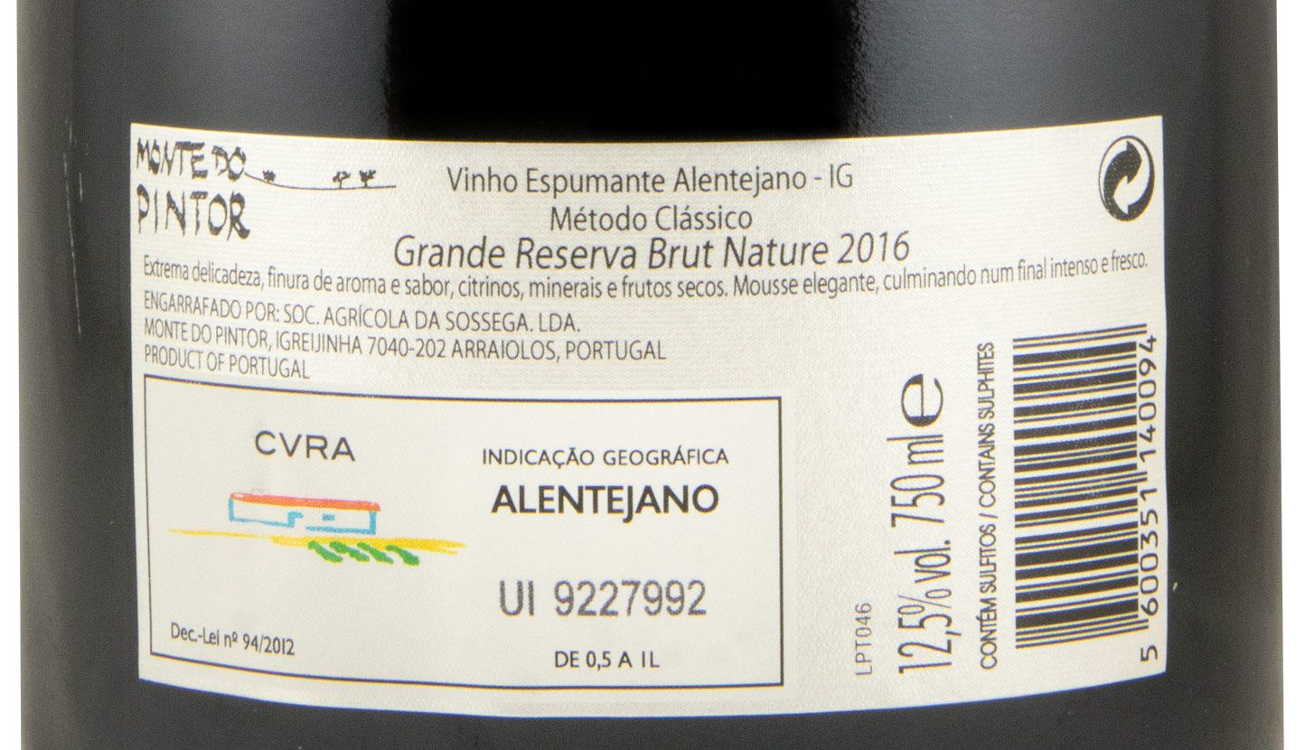 2016 Sparkling Wine Monte do Pintor Grande Reserva Brut Nature