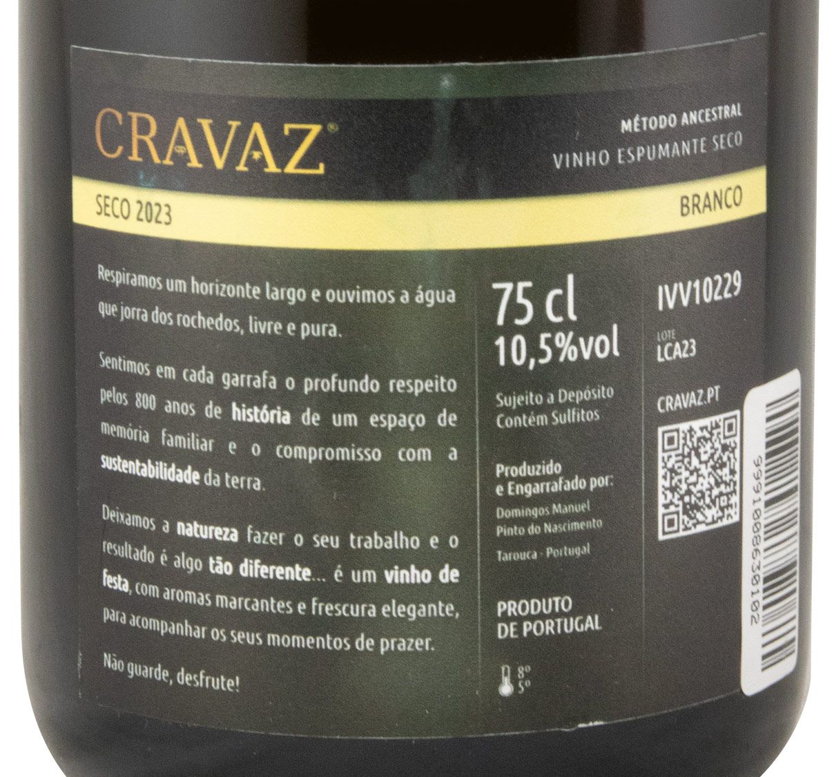 2023 Sparkling Wine Cravaz Ancestral Alvarinho Dry