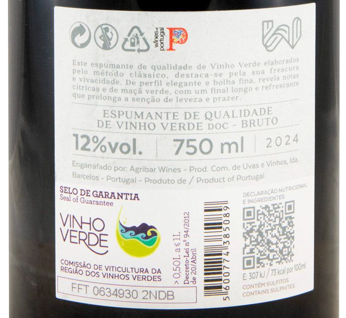 2024 Sparkling Wine Contas Feitas Brut