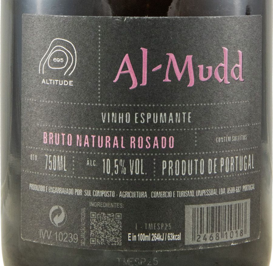 Espumante Al-Mudd Altitude Bruto Natural rosé