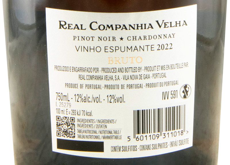Espumante Real Companhia Velha Pinot Noir & Chardonnay Bruto