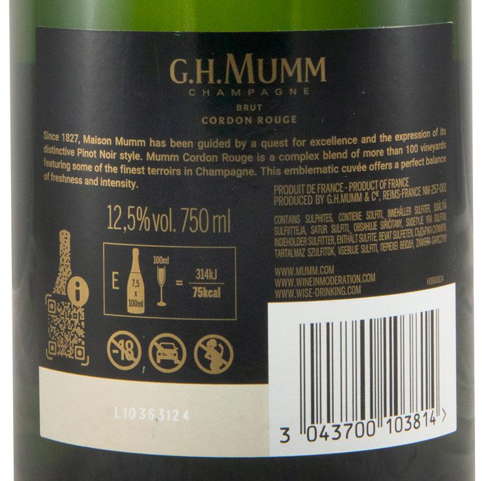 Champagne Mumm Cordon Rouge Bruto