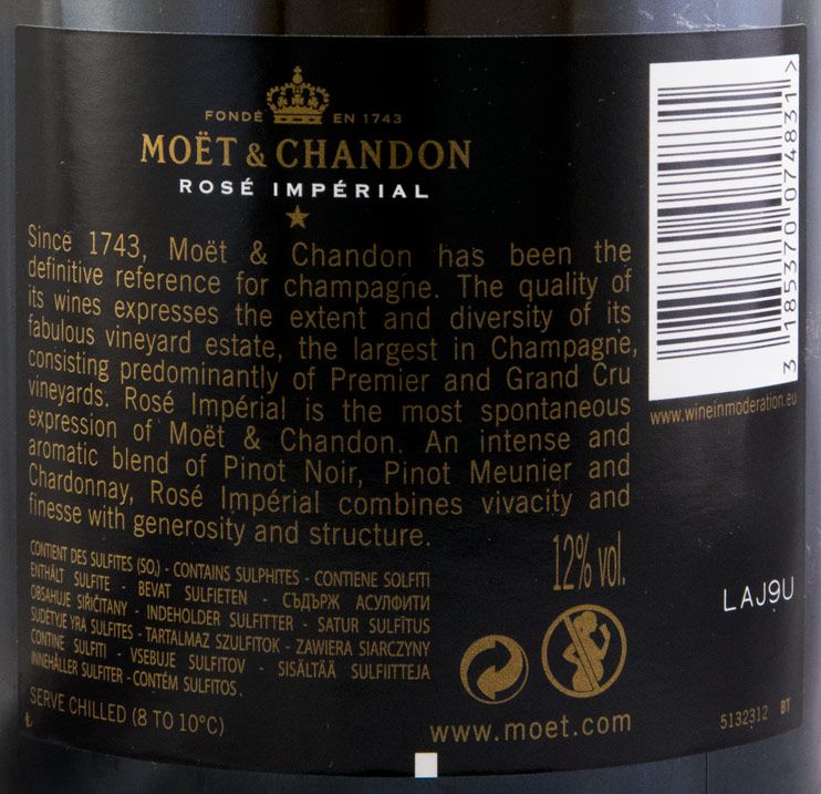 Champagne Moët & Chandon Impérial Bruto rosé