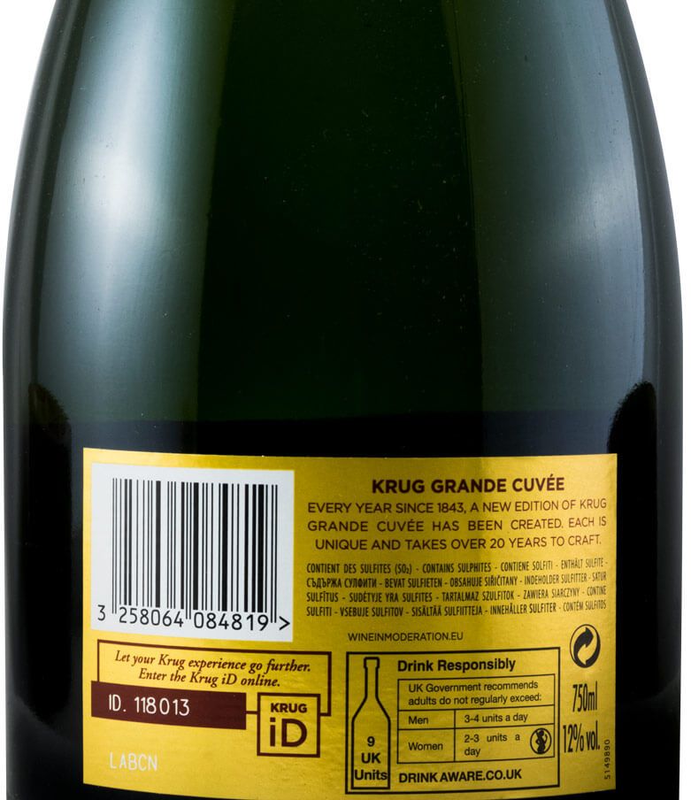 Champagne Krug Grande Cuvée Bruto