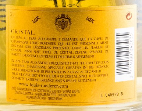 2006 Champagne Louis Roederer Cristal Bruto 3L