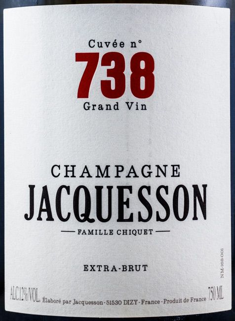 Champagne Jacquesson Cuvée N.º 738 Extra Brut