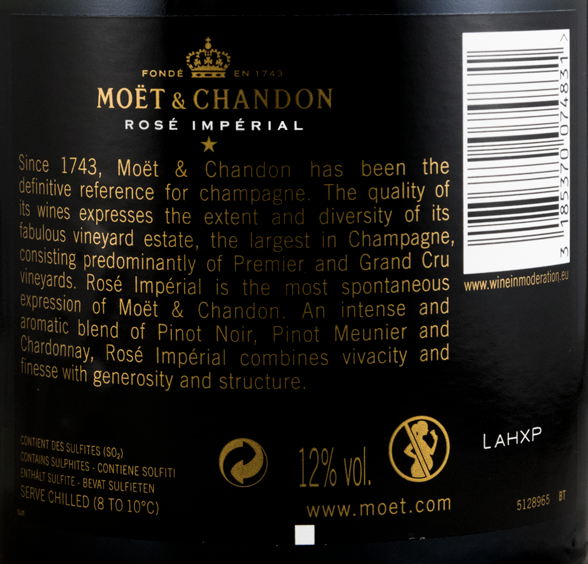Champagne Moët & Chandon Impérial Black Tie Box Bruto rosé
