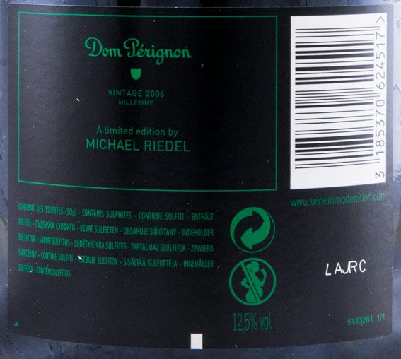2006 Champagne Dom Pérignon Michael Riedel Bruto
