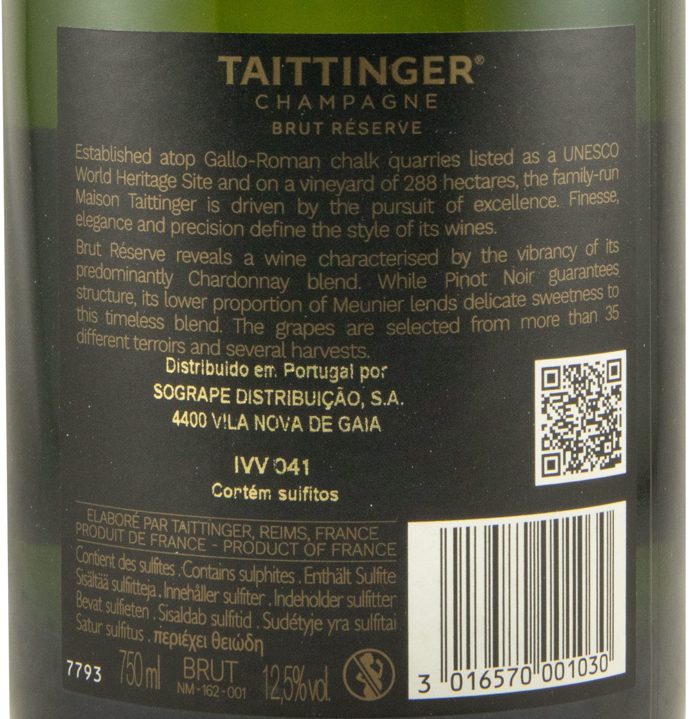 Champagne Taittinger Reserva Bruto