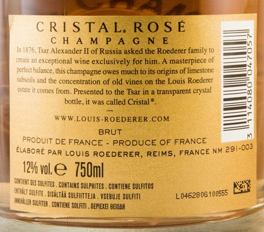 2008 Louis Roederer Cristal Bruto rosé