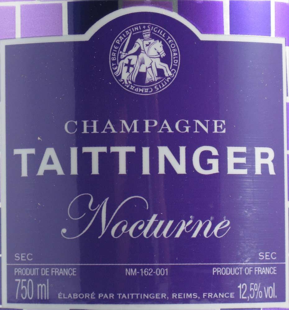 Champagne Taittinger Nocturne Disco Edition Sleever Sec