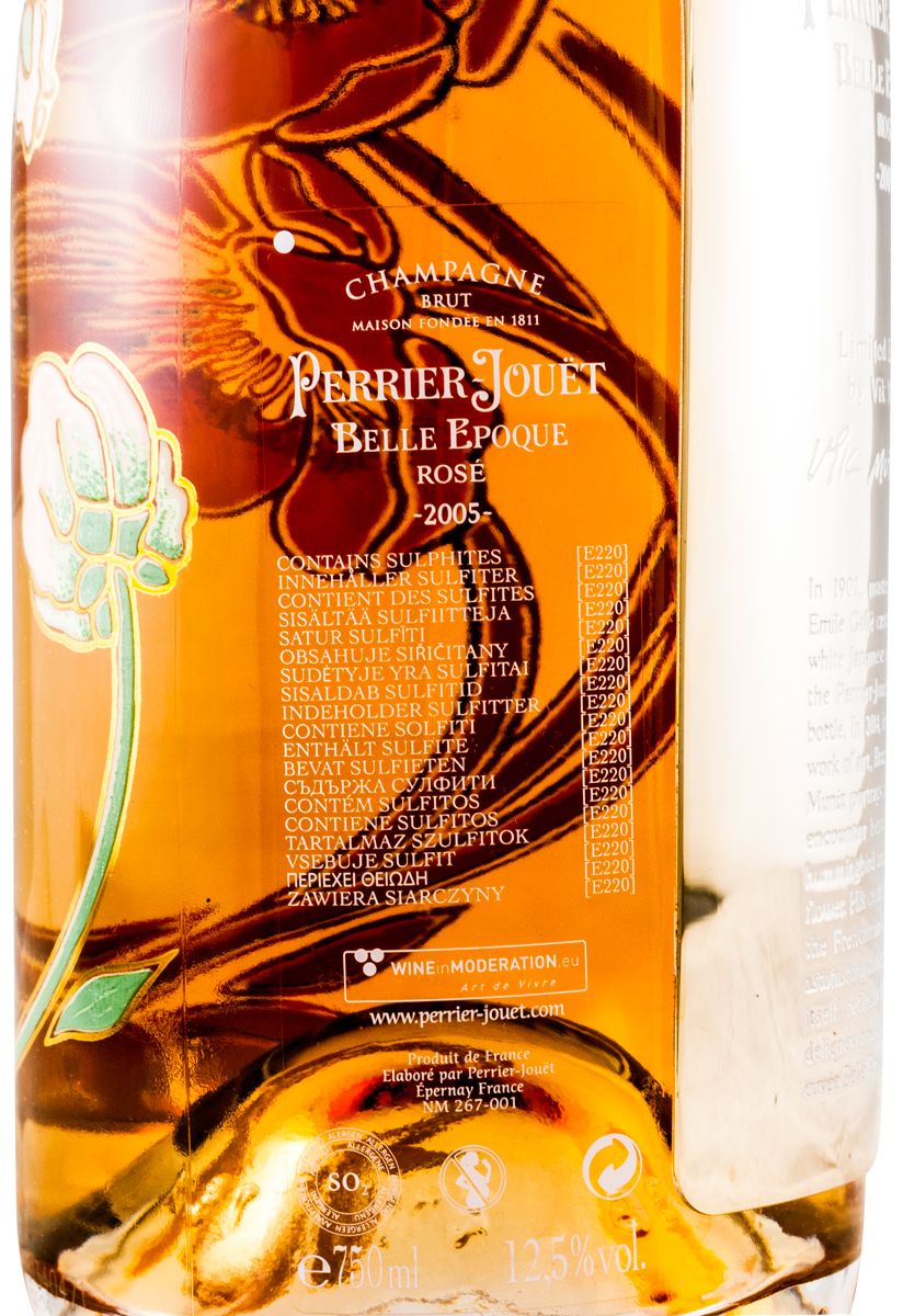 2005 Champagne Perrier-Jouët Belle Epoque by Vik Muniz Brut rose