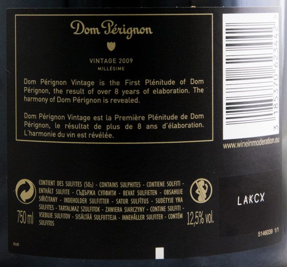 2009 Champagne Dom Pérignon Brut