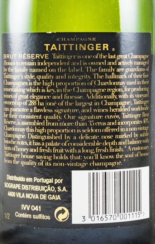 Champagne Taittinger Reserva Bruto 37,5cl