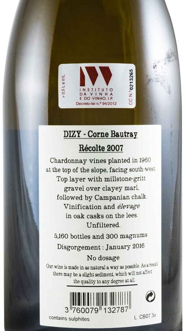 2007 Champagne Jacquesson Dizy Corne Bautray Extra Brut