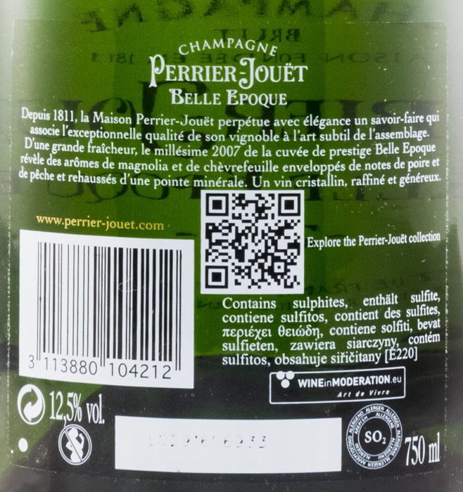 2007 Champagne Perrier-Jouët Belle Epoque Bruto
