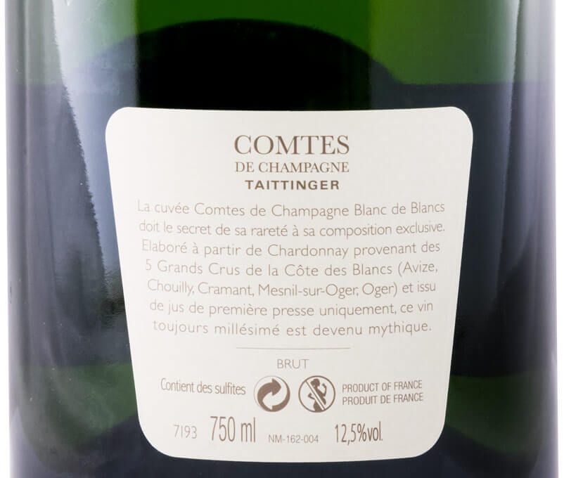 2007 Champagne Taittinger Comtes Blanc de Blancs Bruto