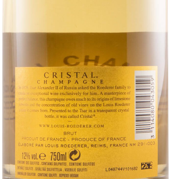 2012 Champagne Louis Roederer Cristal Bruto