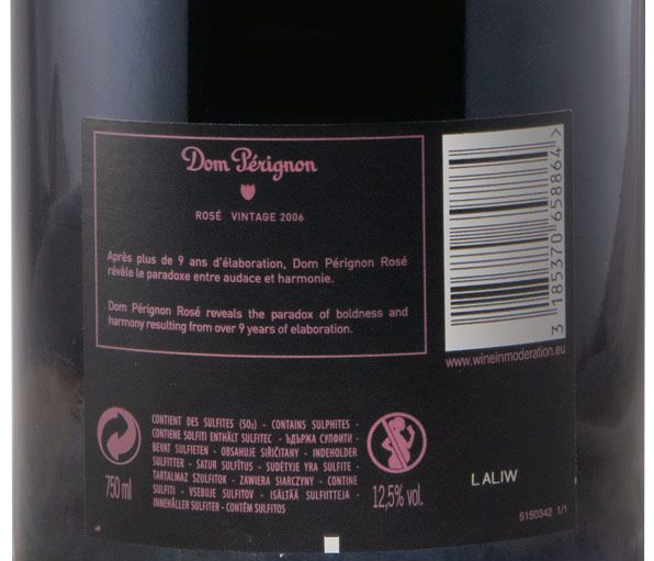 2006 Champagne Dom Pérignon Bruto rosé