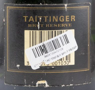 Champagne Taittinger Reserve Brut (former bottle)