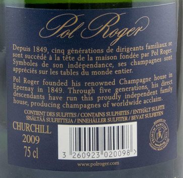 2009 Champagne Pol Roger Sir Winston Churchill Bruto