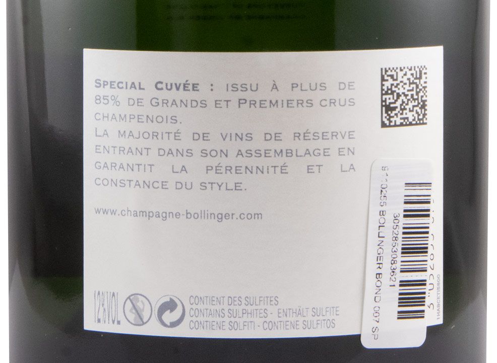 Champagne Bollinger Bond 007 No Time To Die Special Cuvée