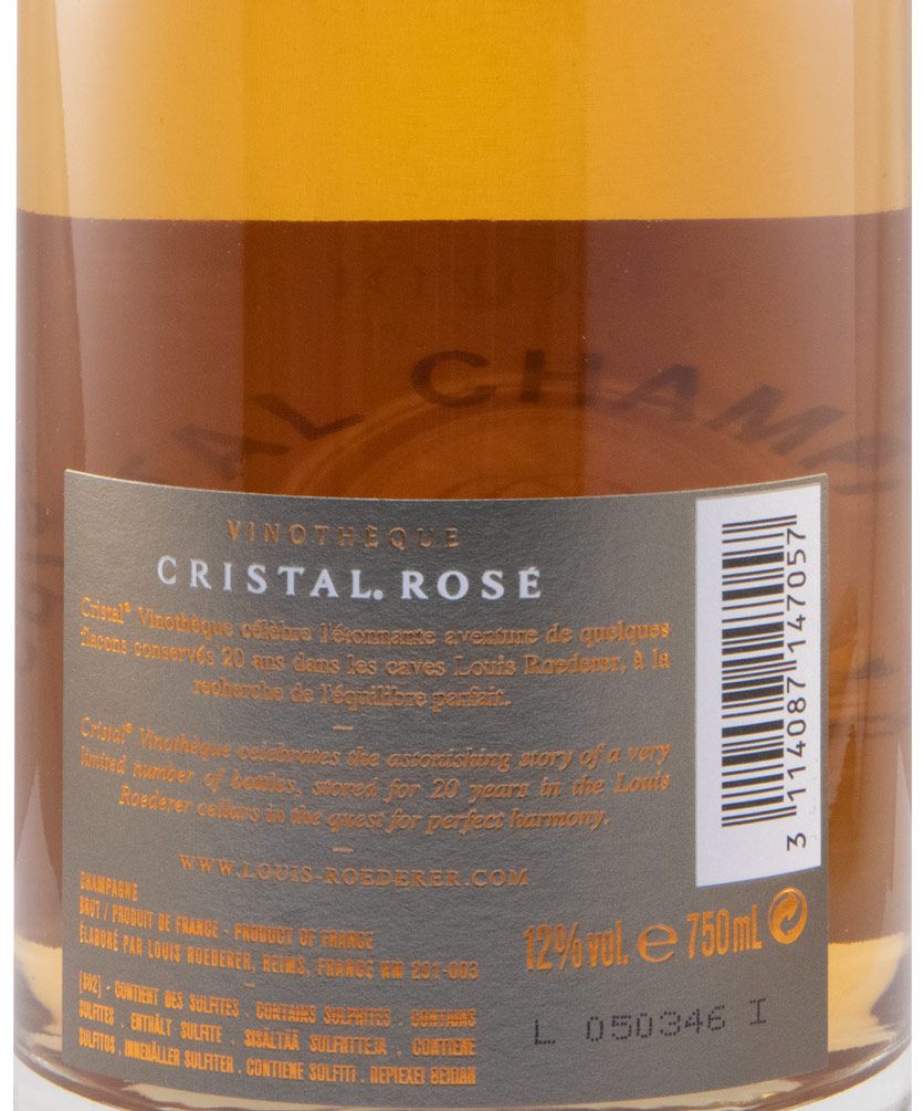 1999 Champagne Louis Roederer Cristal Vinotheque Edition Bruto rosé