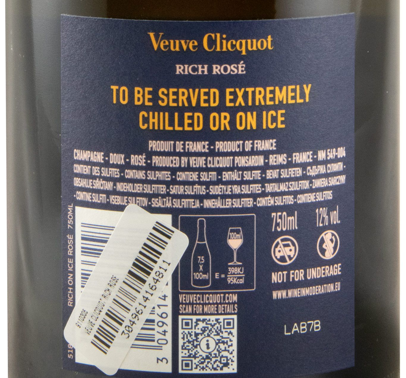 Champagne Veuve Clicquot Doce rosé