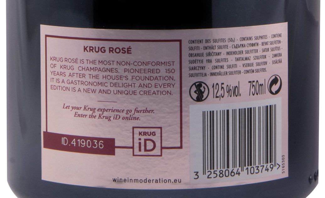 Champagne Krug 25ème Édition Brut rose