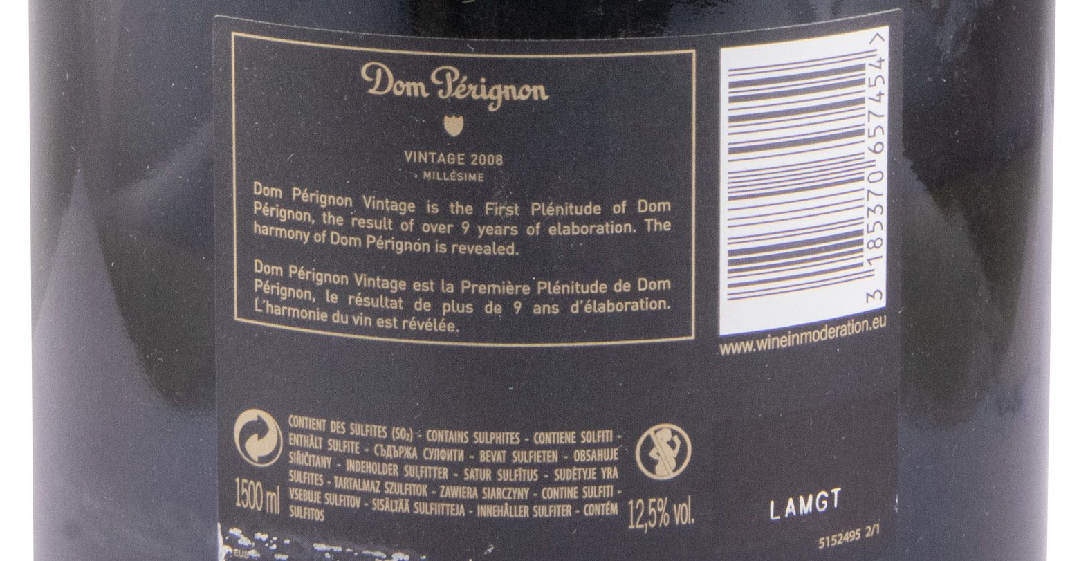 2008 Champagne Moët & Chandon Dom Pérignon Brut 1.5L