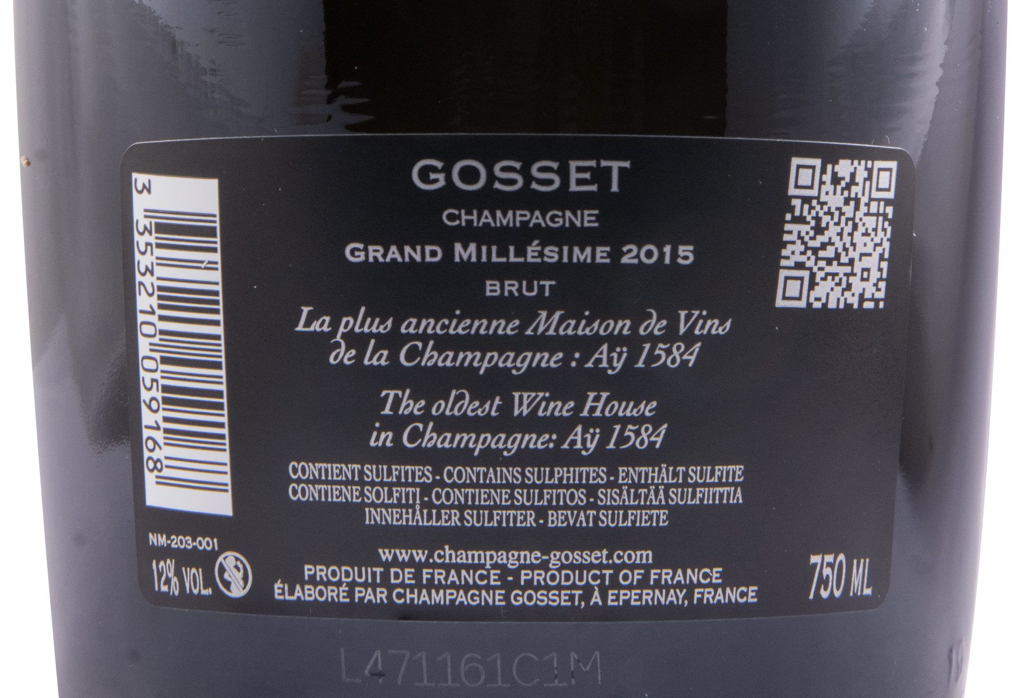 2015 Champagne Gosset Grand Millésime Bruto
