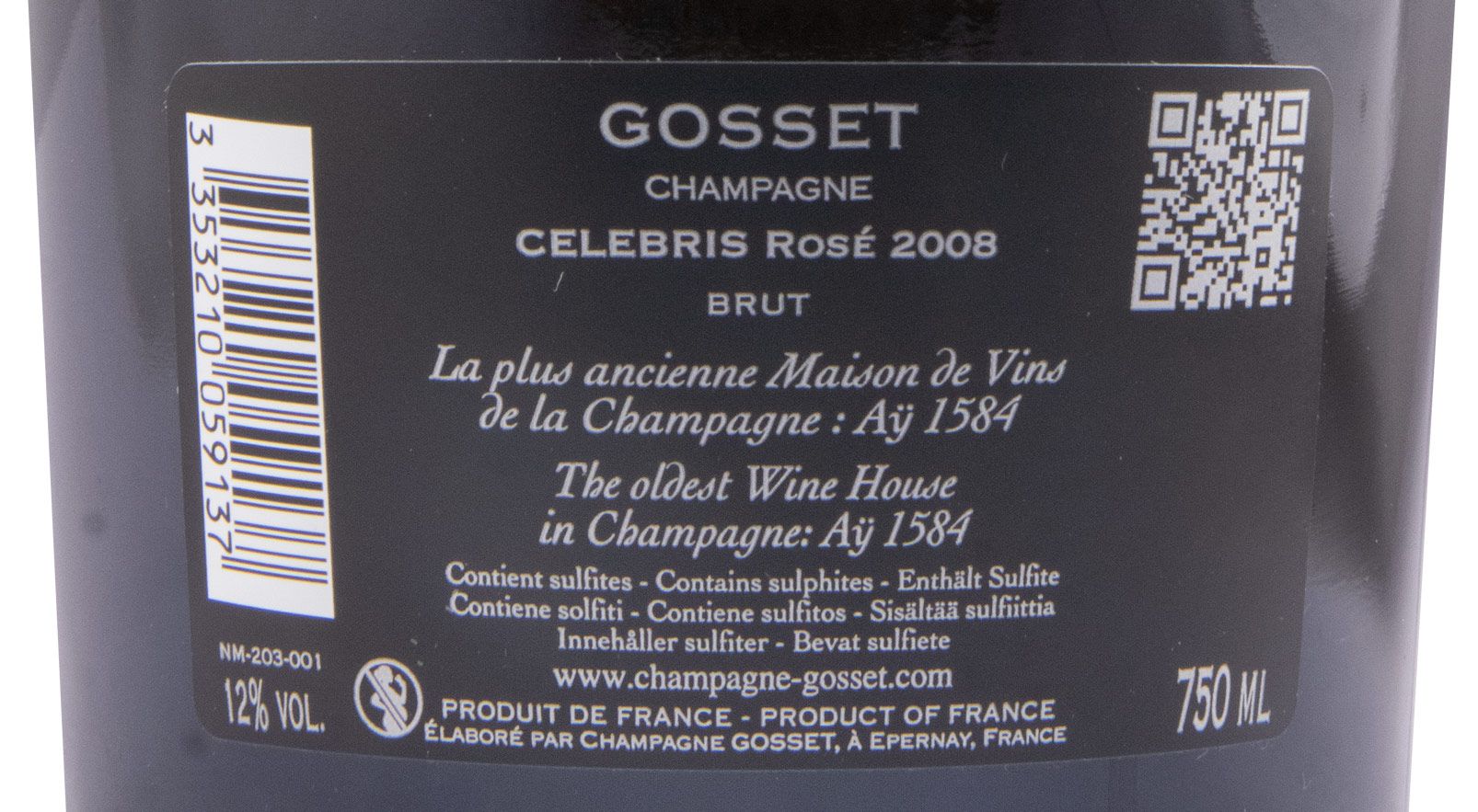 2008 Champagne Gosset Celebris Bruto rosé