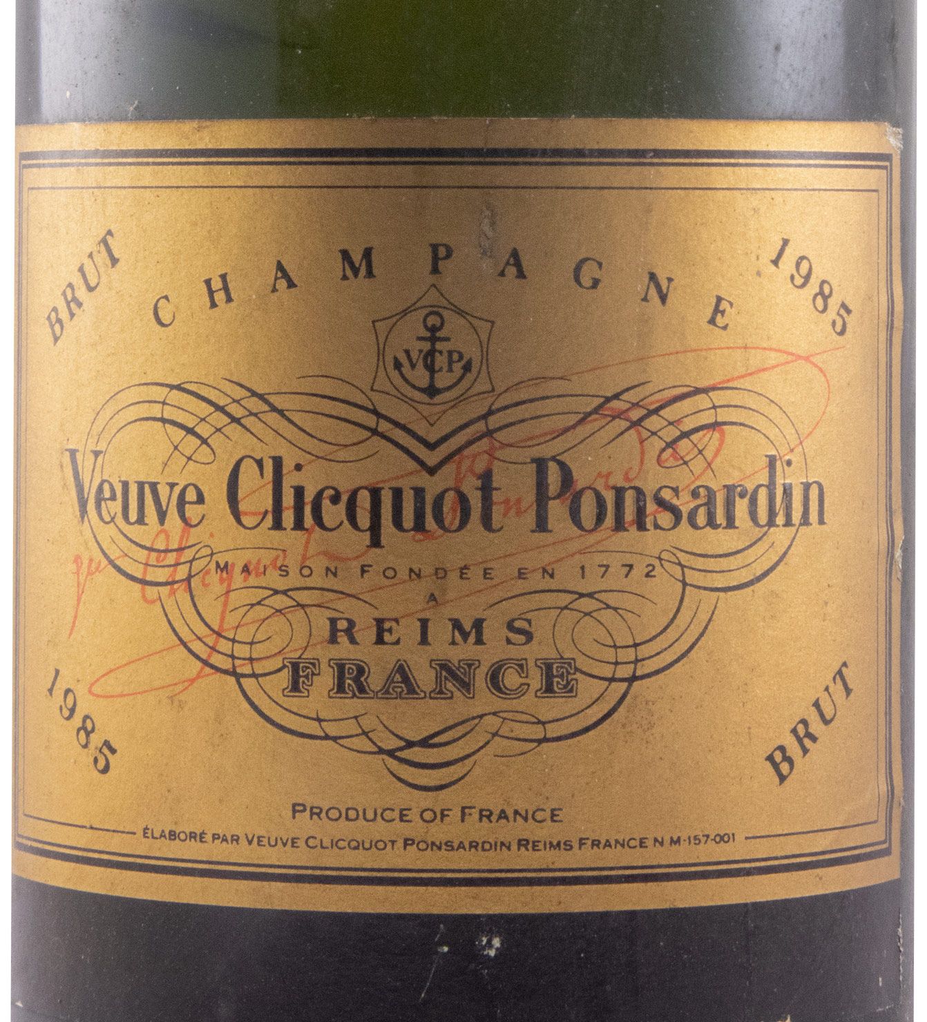 1985 Champagne Veuve Clicquot Ponsardin Vintage Bruto