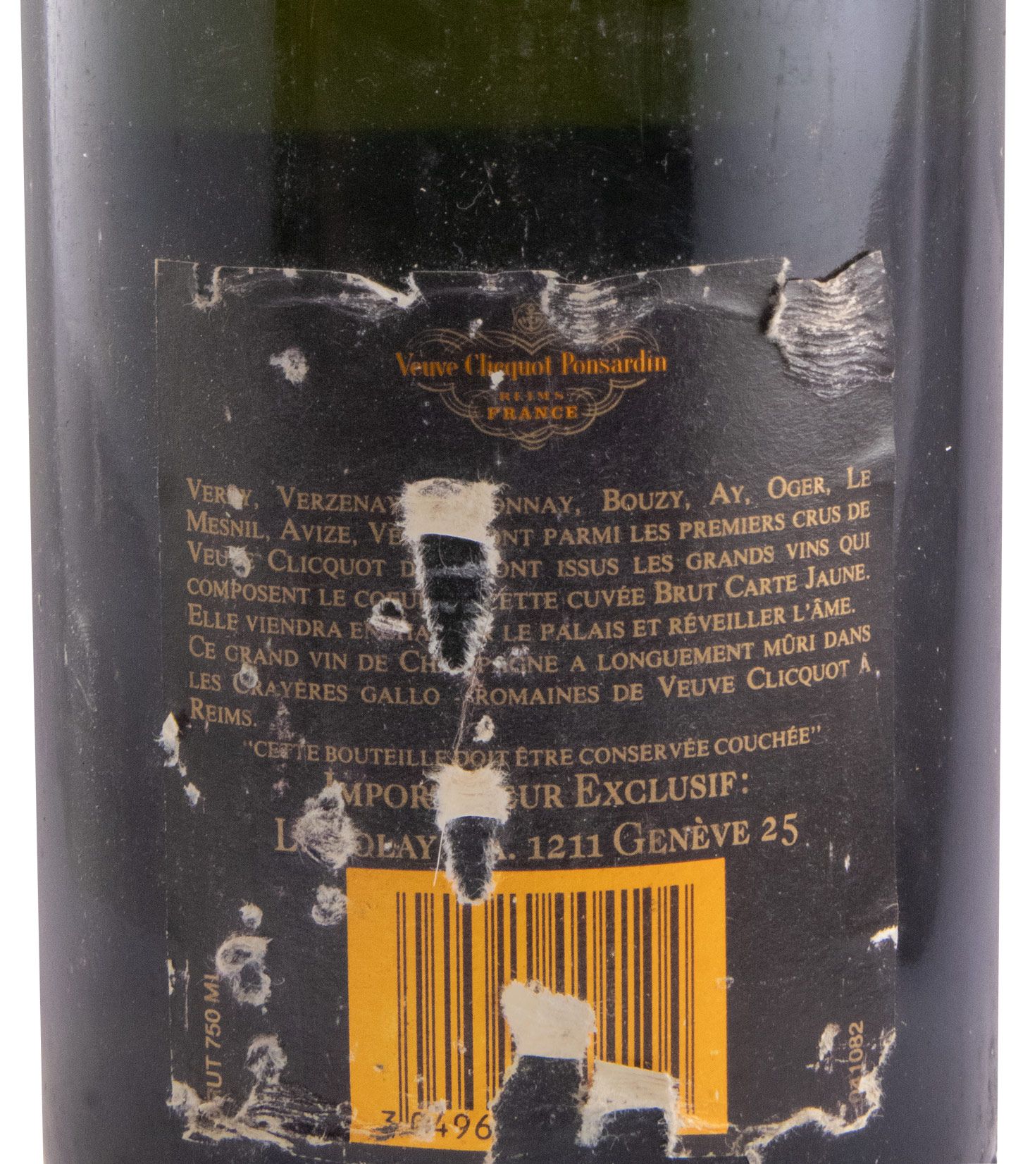 Champagne Veuve Clicquot Ponsardin Bruto (rótulo antigo)