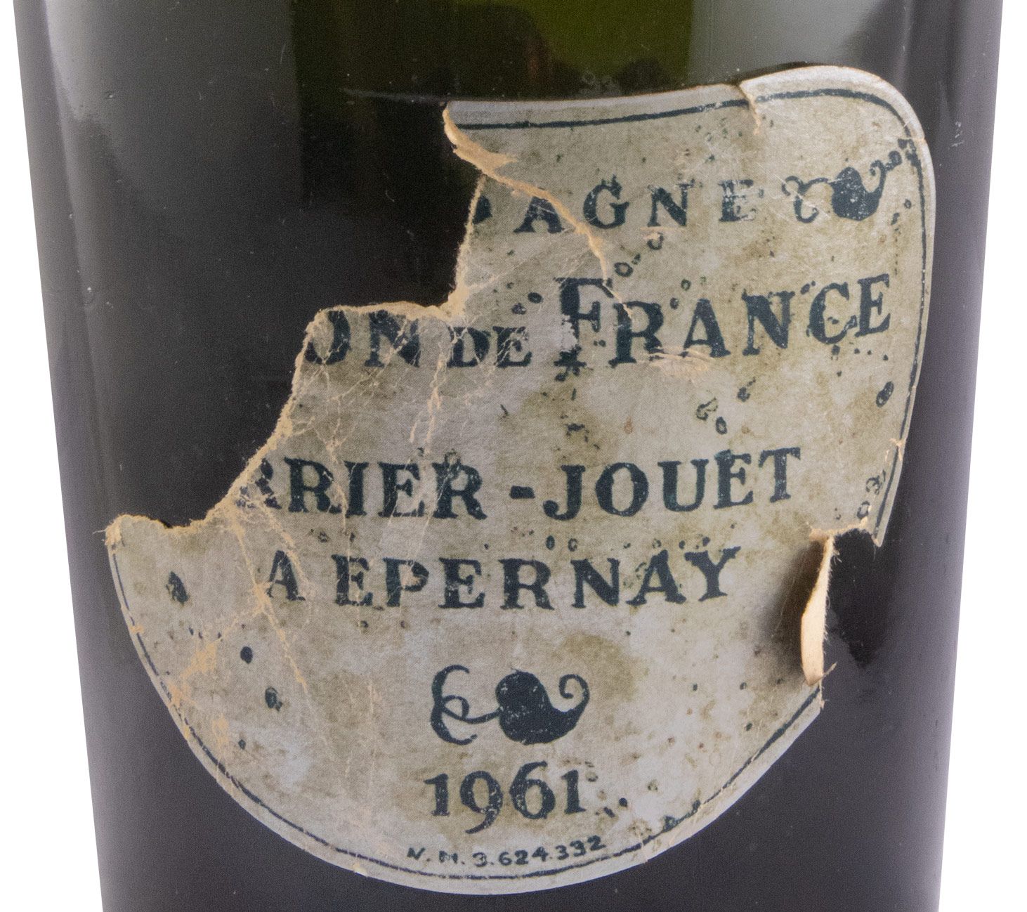 1961 Champagne Perrier-Jouët Blason Brut (damaged label)