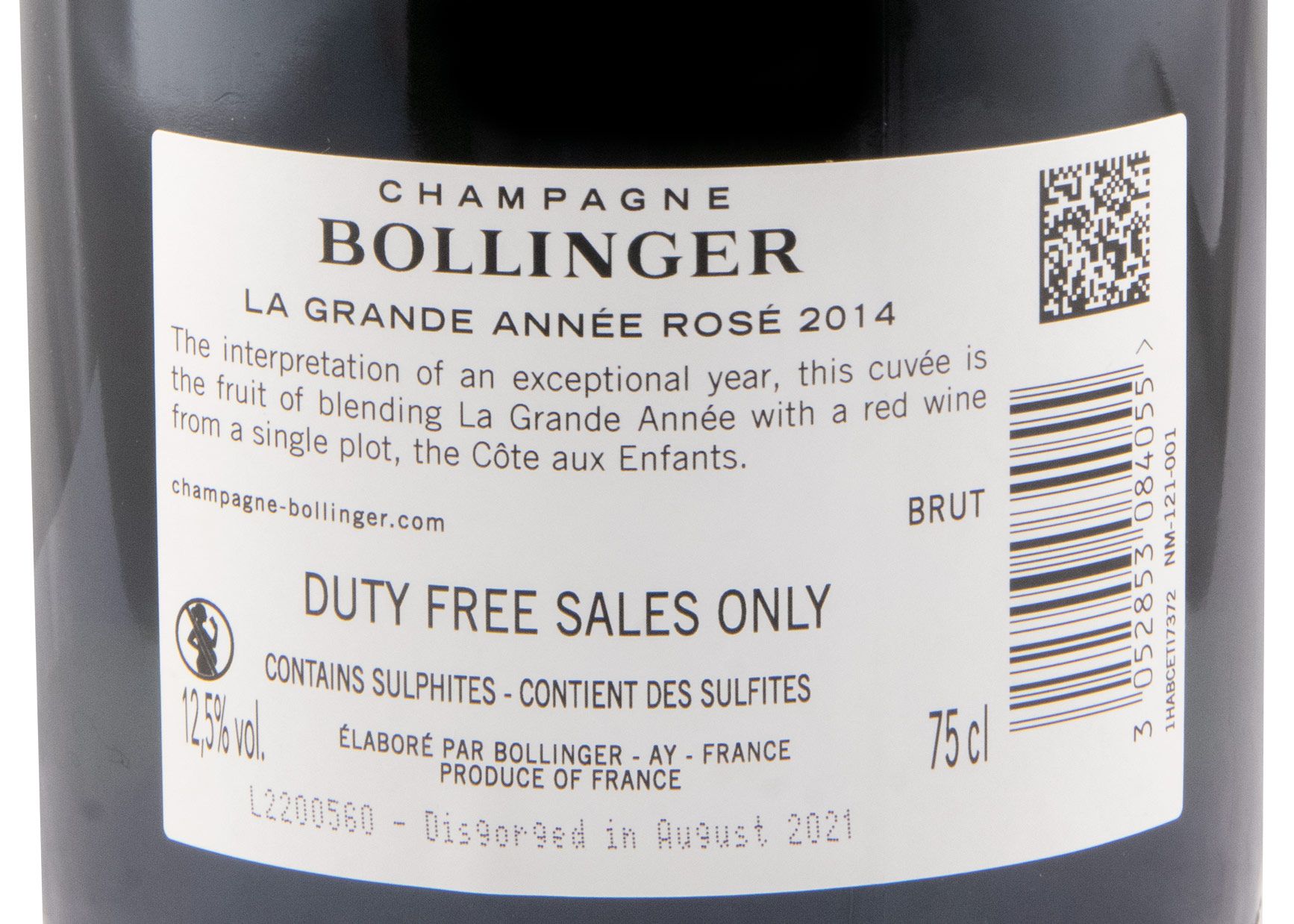 2014 Champagne Bollinger La Grande Année Bruto rosé