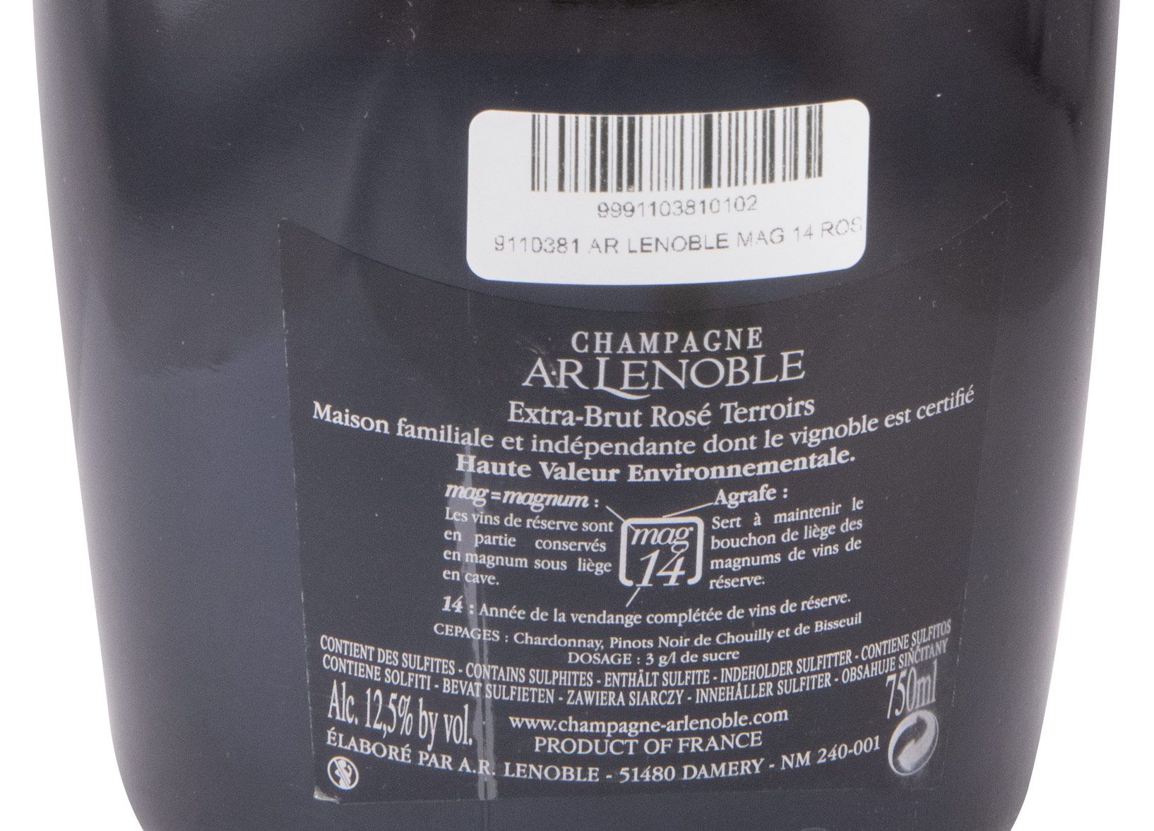 Champagne AR Lenoble Mag 14 Terroirs Extra Bruto rosé