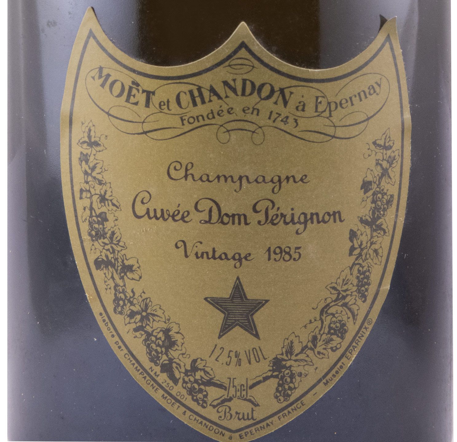 1985 Champagne Dom Pérignon Vintage Brut w/2 Glasses